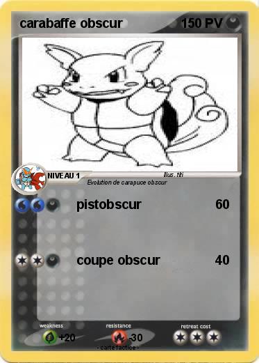 Pokemon carabaffe obscur