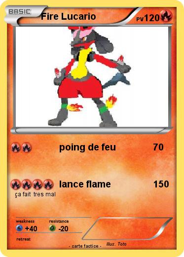 Pokemon Fire Lucario