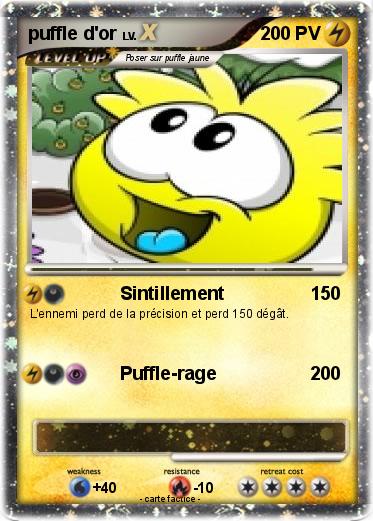 Pokemon puffle d'or