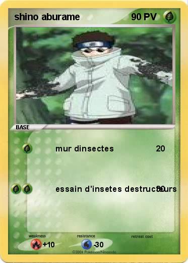 Pokemon shino aburame