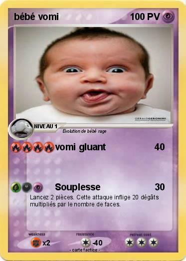 Pokemon bébé vomi