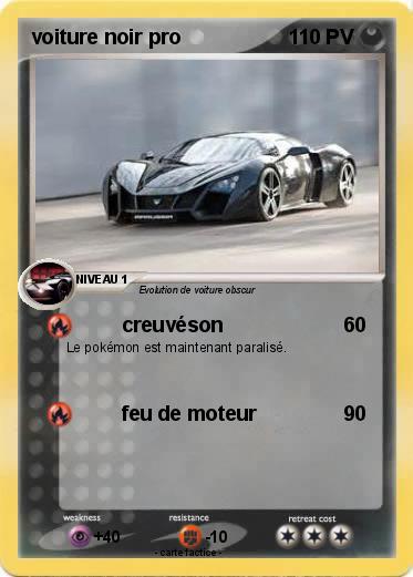Pokemon voiture noir pro