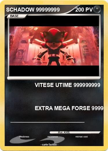 Pokemon SCHADOW 99999999