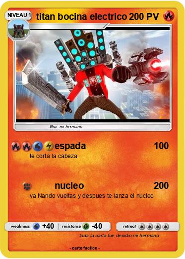 Pokemon titan bocina electrico