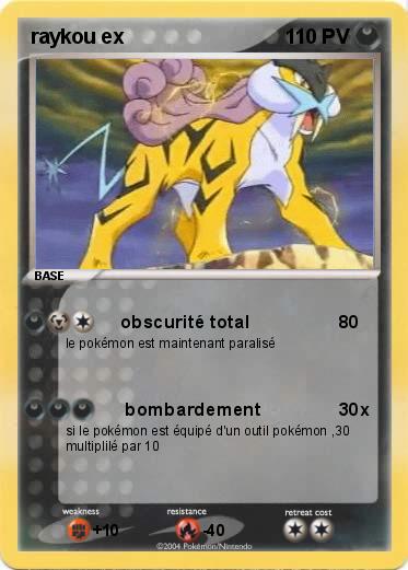 Pokemon raykou ex