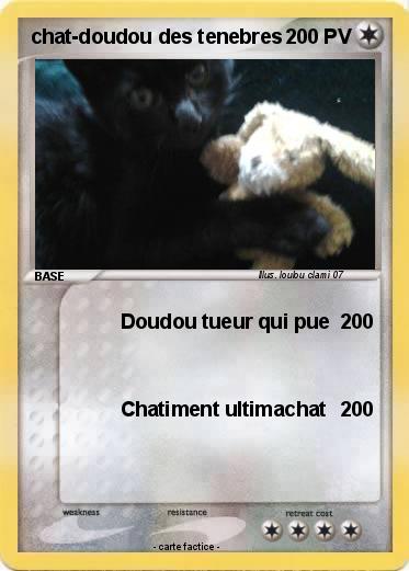 Pokemon chat-doudou des tenebres