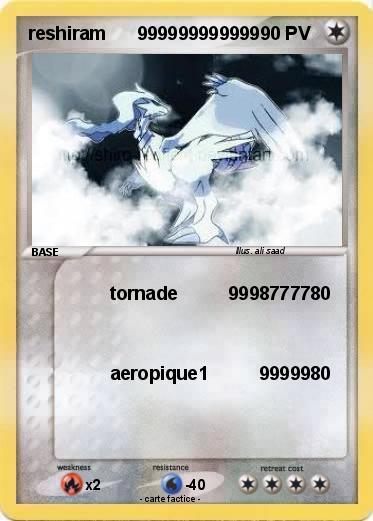 Pokemon reshiram      999999999999