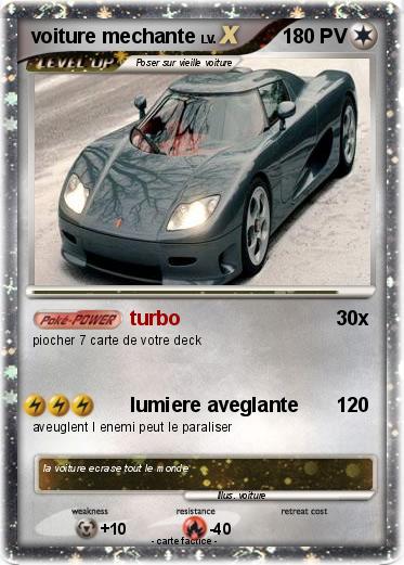 Pokemon voiture mechante