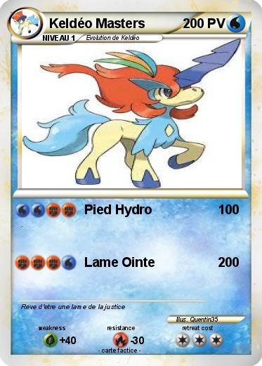 Pokemon Keldéo Masters