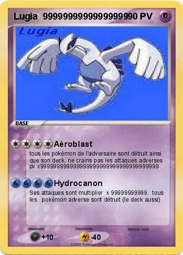 Pokemon Lugia  99999999999999999