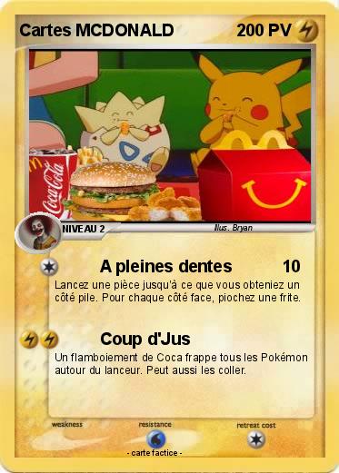 Pokemon Cartes MCDONALD