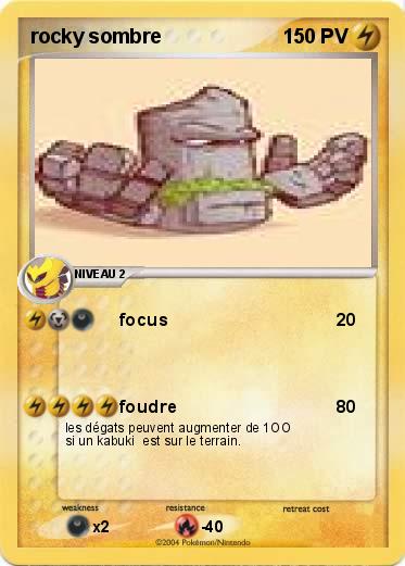 Pokemon rocky sombre