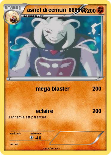 Pokemon asriel dreemurr 888888