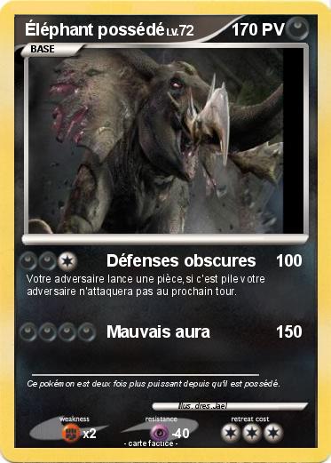 Pokemon Éléphant possédé