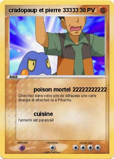 Pokemon cradopaup et pierre 33333