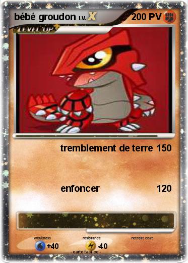 Pokemon bébé groudon