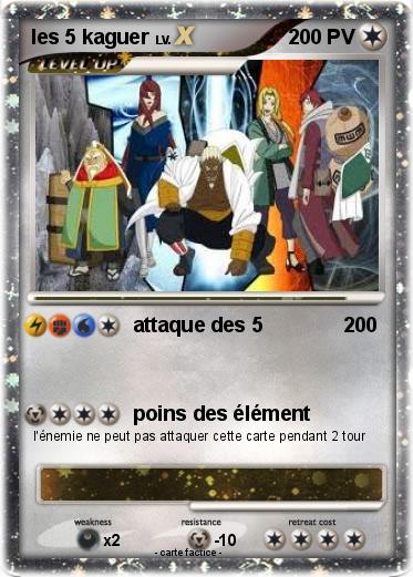 Pokemon les 5 kaguer