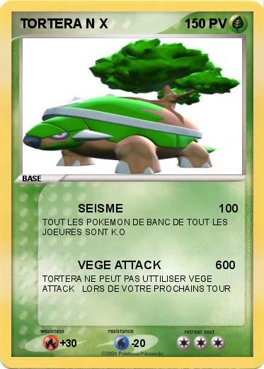 Pokemon TORTERA N X