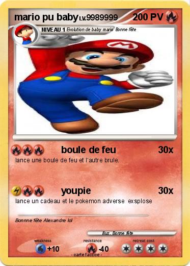 Pokemon mario pu baby