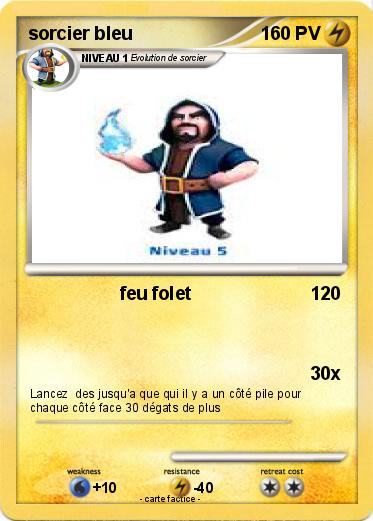 Pokemon sorcier bleu