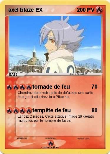 Pokemon axel blaze EX