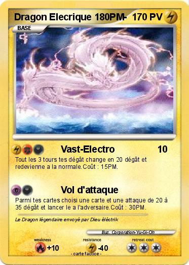 Pokemon Dragon Elecrique 180PM-
