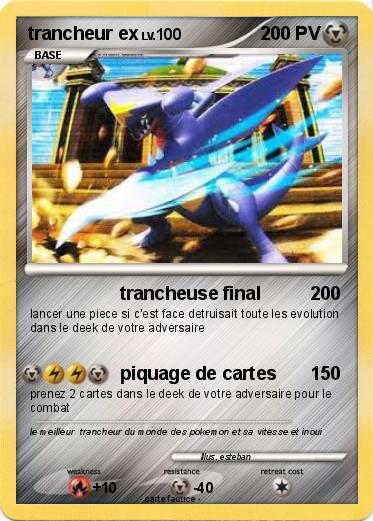 Pokemon trancheur ex