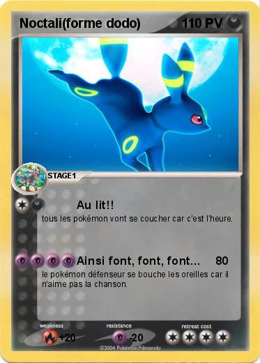 Pokemon Noctali(forme dodo)