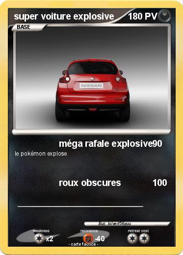 Pokemon super voiture explosive