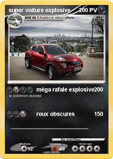 Pokemon super voiture explosive