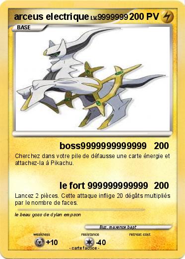 Pokemon arceus electrique