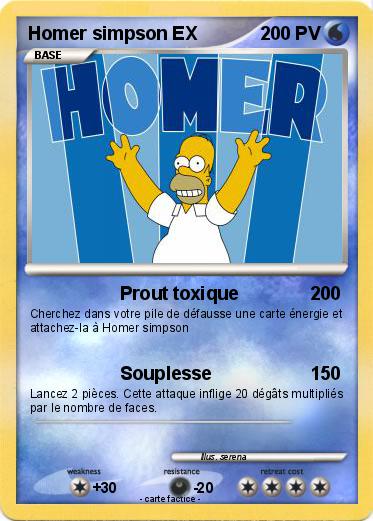 Pokemon Homer simpson EX