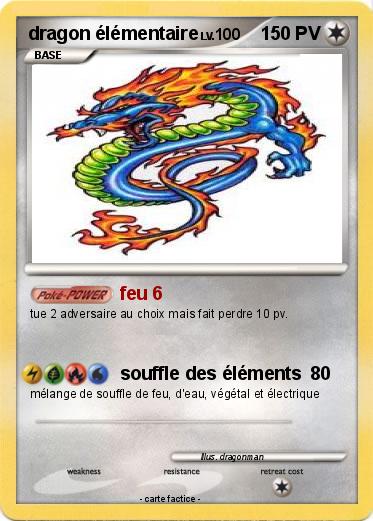 Pokemon dragon élémentaire