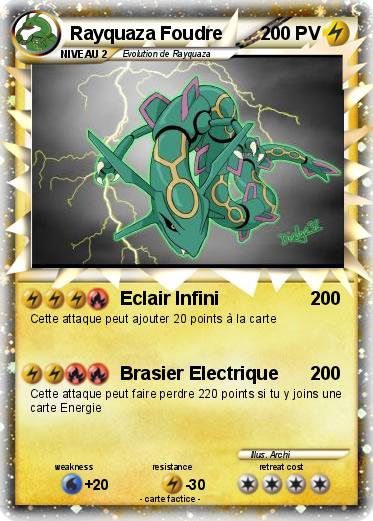 Pokemon Rayquaza Foudre