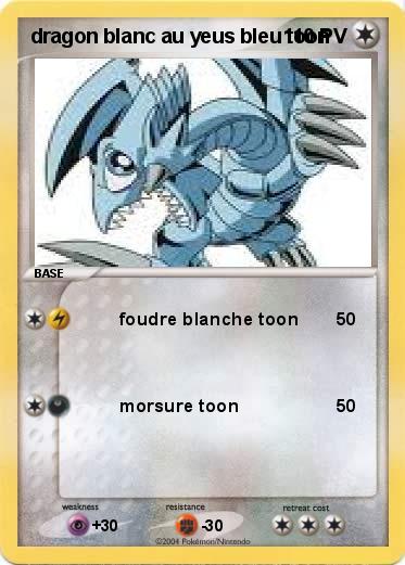 Pokemon dragon blanc au yeus bleu toon