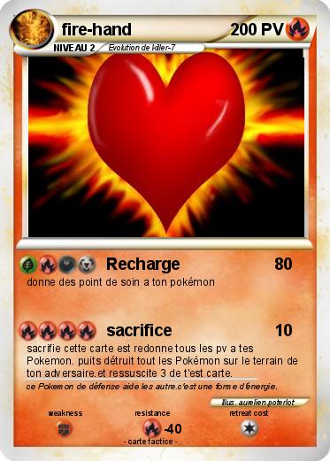 Pokemon fire-hand