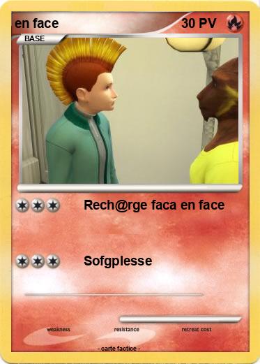 Pokemon en face