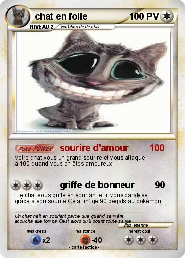 Pokemon chat en folie