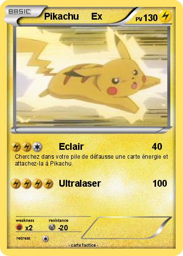 Pokemon Pikachu     Ex