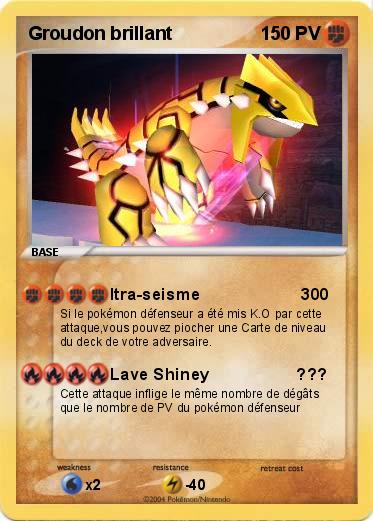 Pokemon Groudon brillant