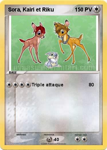 Pokemon Sora, Kairi et Riku