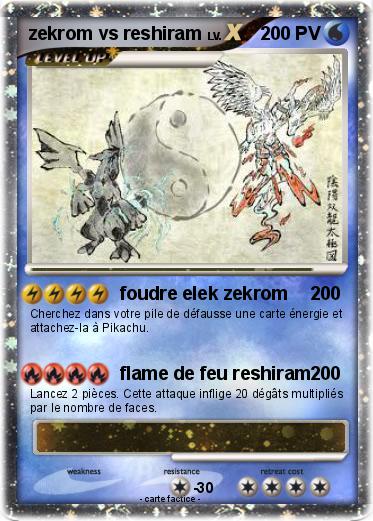 Pokemon zekrom vs reshiram
