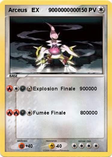 Pokemon Arceus   EX      9000000000