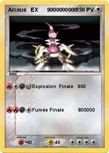 Pokemon Arceus   EX      9000000000
