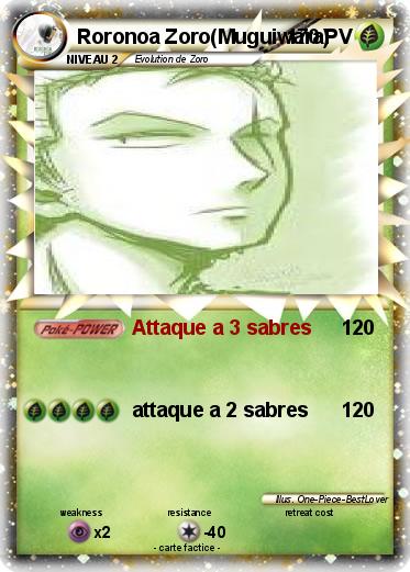 Pokemon Roronoa Zoro(Muguiwara)