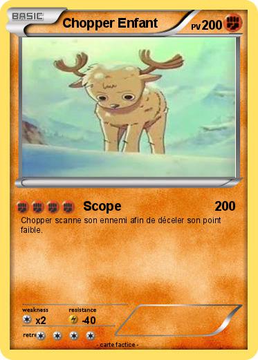 Pokemon Chopper Enfant