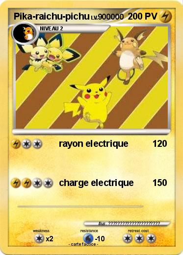 Pokemon Pika-raichu-pichu
