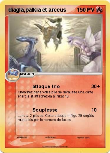 Pokemon diagla,palkia et arceus 