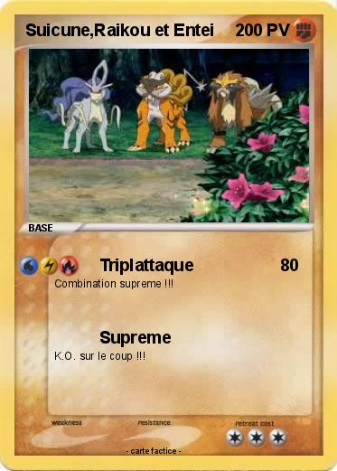 Pokemon Suicune,Raikou et Entei