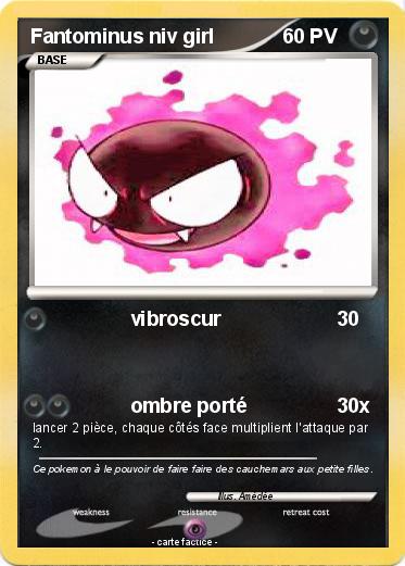 Pokemon Fantominus niv girl